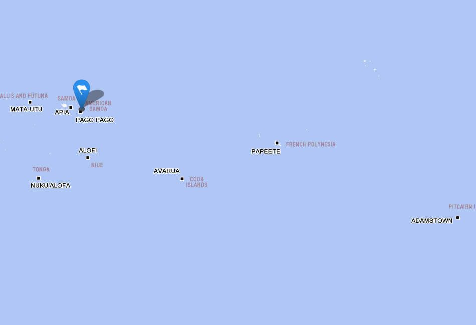 map of american samoa